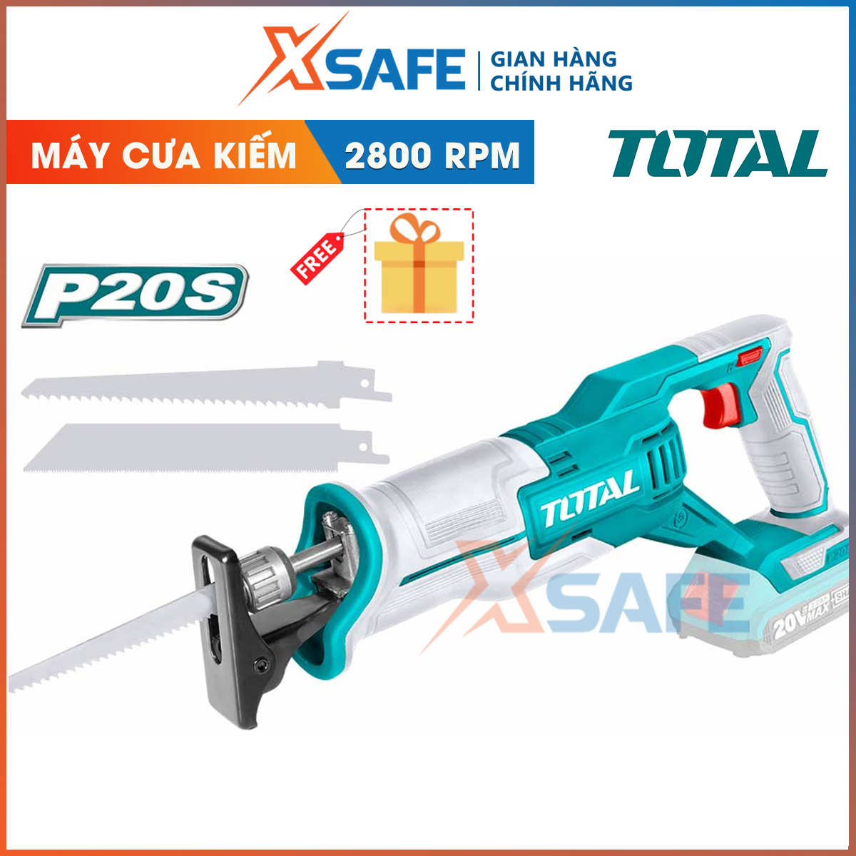 20V total trsli1152 electric saw with lithium battery-genuine-xsafe
