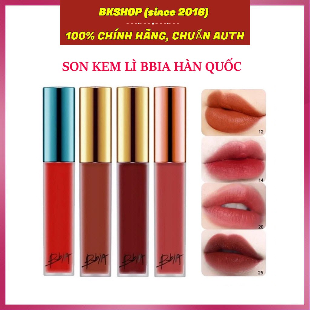 [Hàn Quốc - Bbia] Son Kem Lì Bbia Last Velvet Lip Tint Full Version