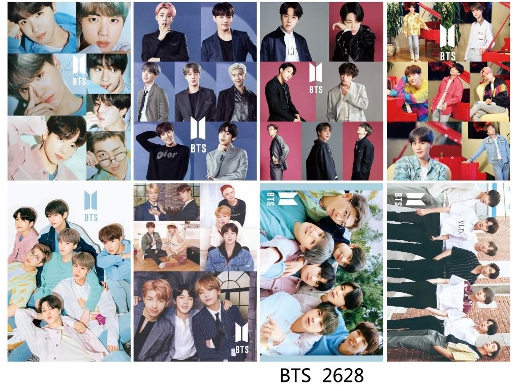 Bộ Poster BTS 8 Tấm Khổ Lớn A3