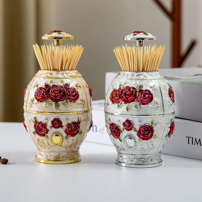 Hộp Đựng Tăm Tự Động Thông Minh, Hũ Tăm/ Lọ Tăm Phong Cách Hoàng Gia Sang Trọng