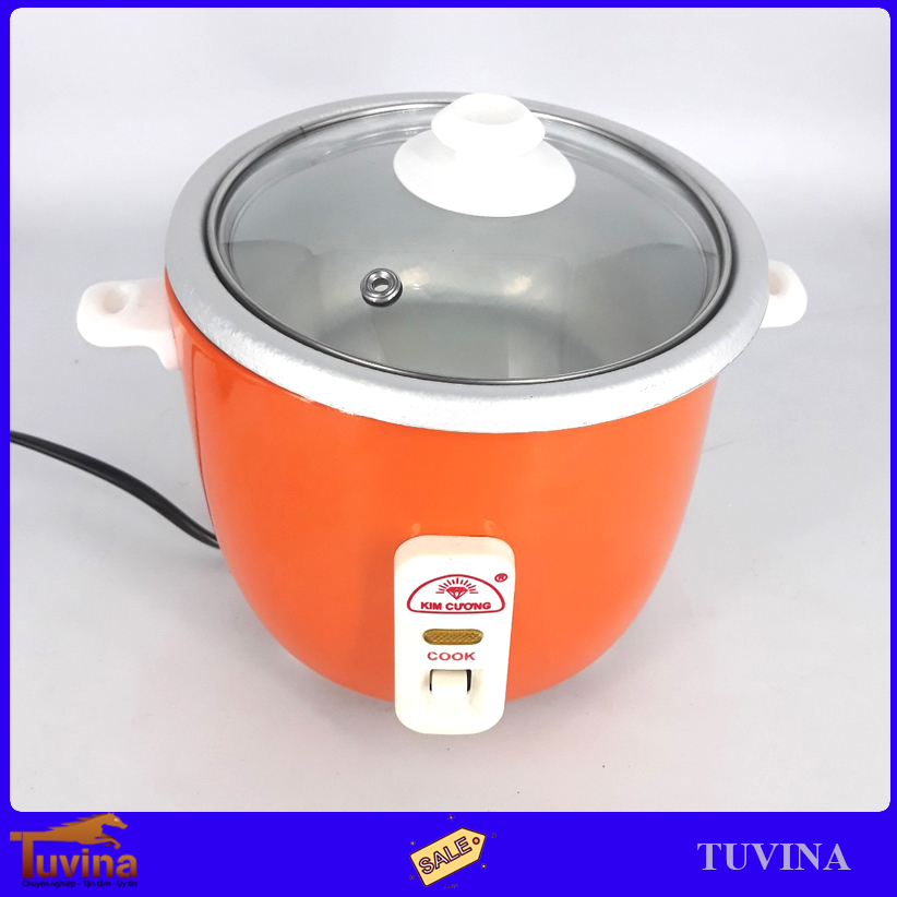 Nồi Cơm Điện Mini 0.3 Lít Kim Cương KC-0.3L - Chỉ 1 Người Ăn (Bảo Hành 12 Tháng)