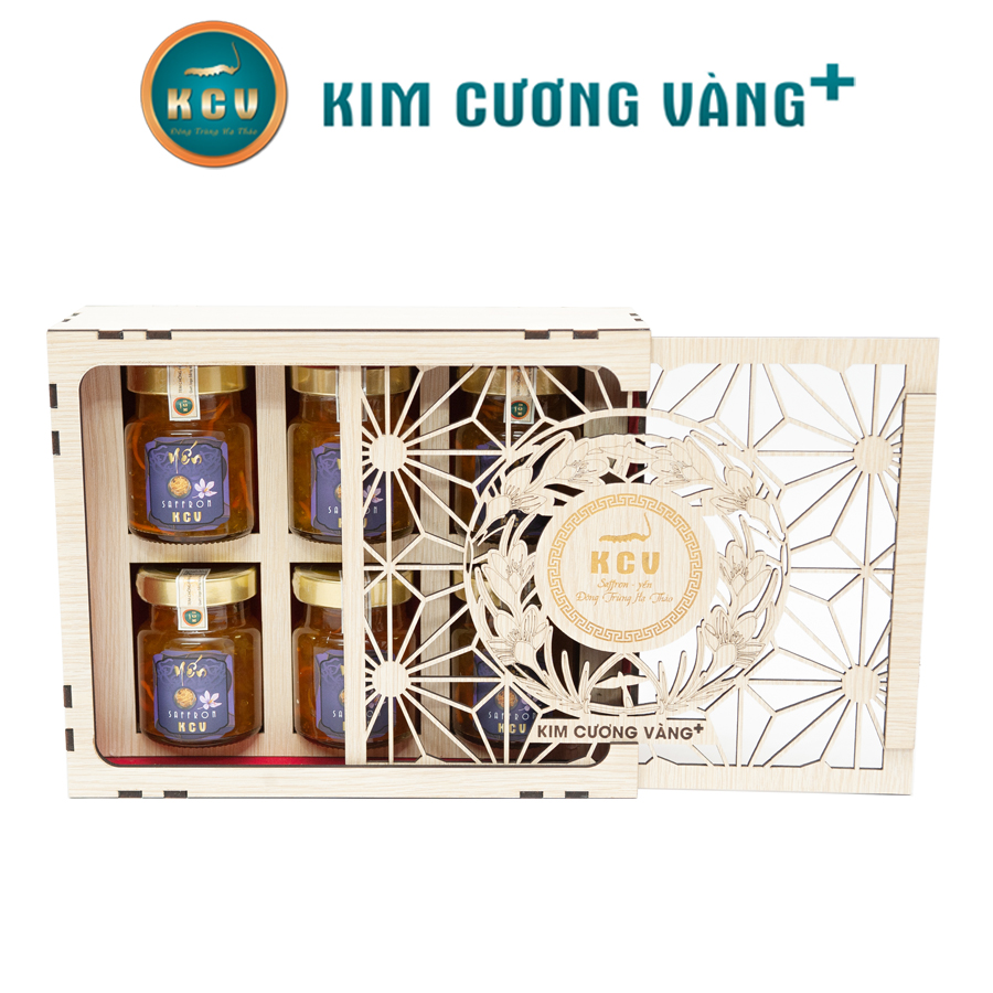 Yến Đông Trùng Hạ Thảo Saffron KCV (6 Hũ/Hộp)