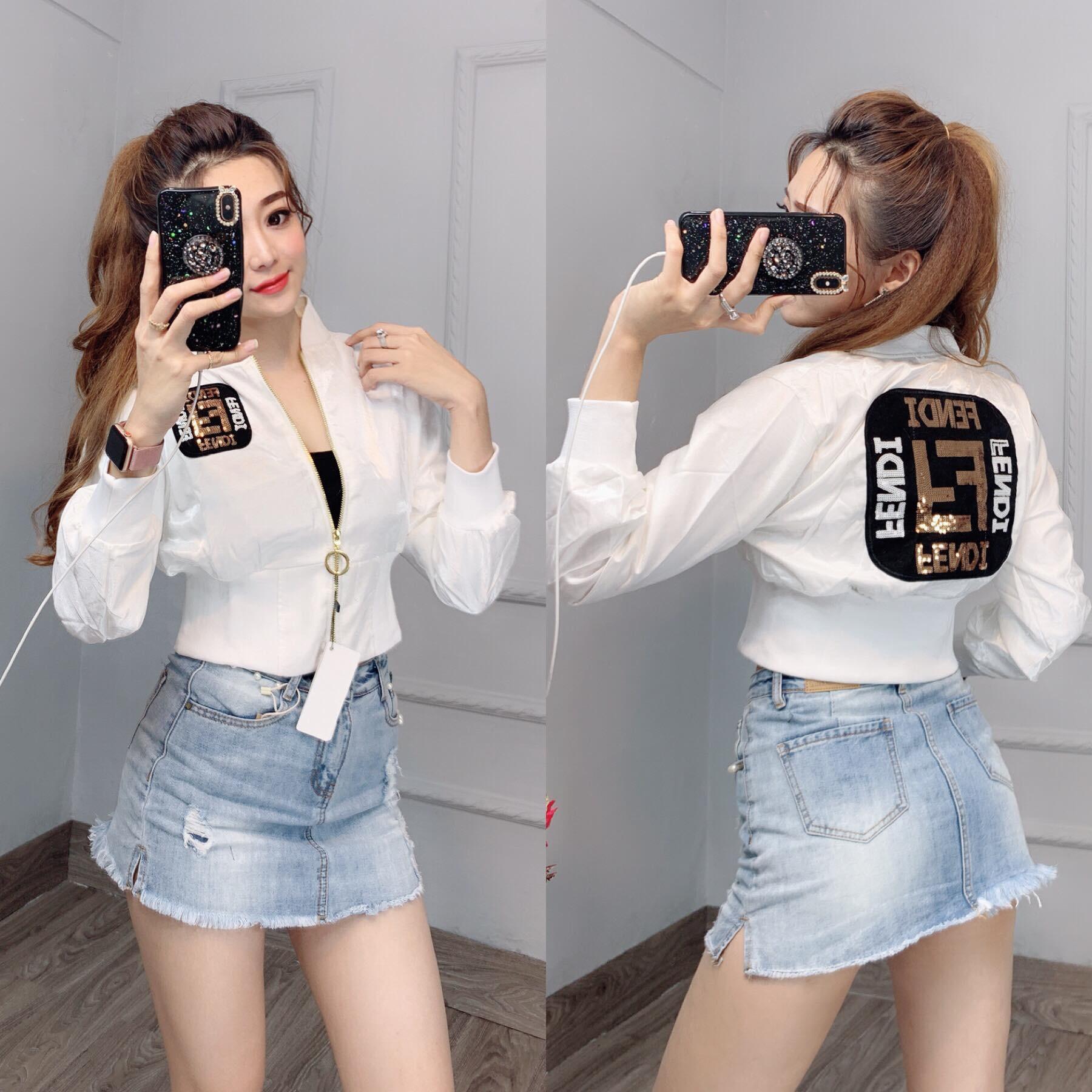 ÁO KHOÁC PHI XÀ CỪ FEN-DI ( GIỐNG HÌNH )