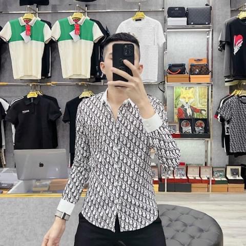 Áo sơ mi nam chất lụa hàn thời trang cao cấp dg-shop ms4910