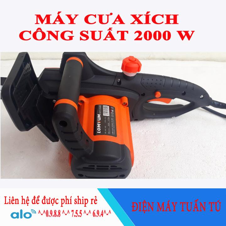 MÁY CƯA XÍCH ĐIỆN 220V LOMVUM