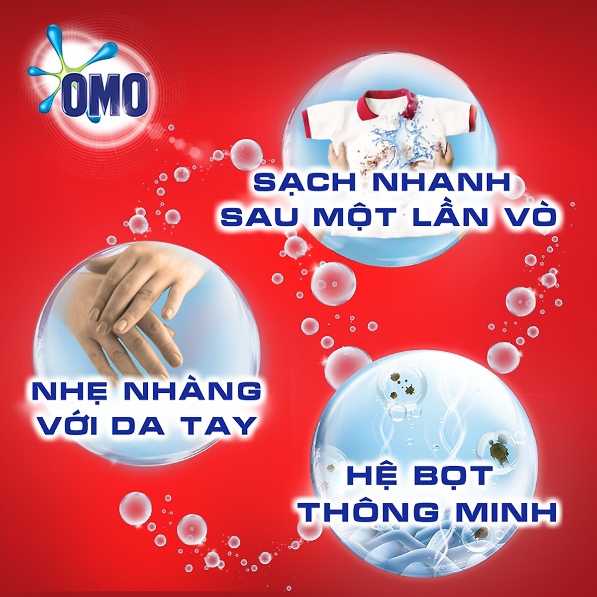 Túi Bột giặt Omo 800G