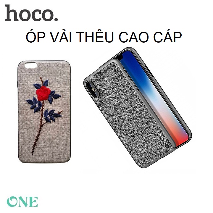 [HCM]Ốp lưng vải cao cấp hoco dùng cho dòng iphone X