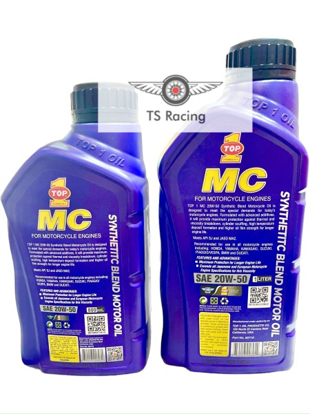 Nhớt top 1 mc 20w50 0.8L 1.0L