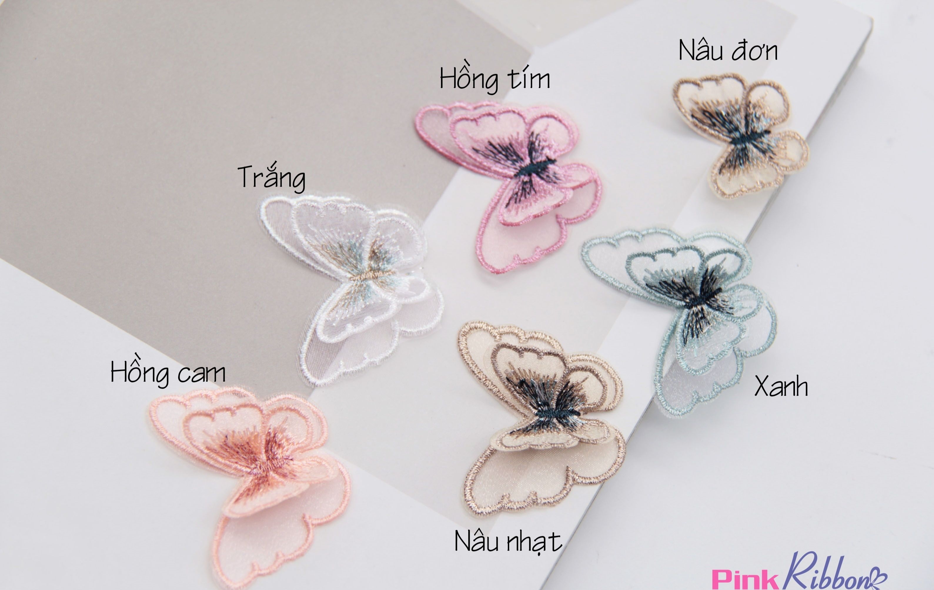 Set 2C - Bướm Thêu Bô Đê