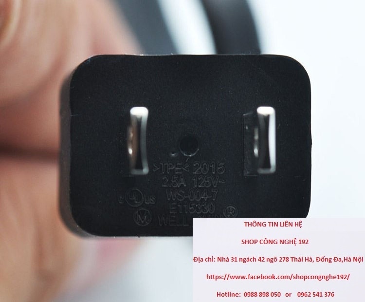 Dây nguồn ac cho sạc surface