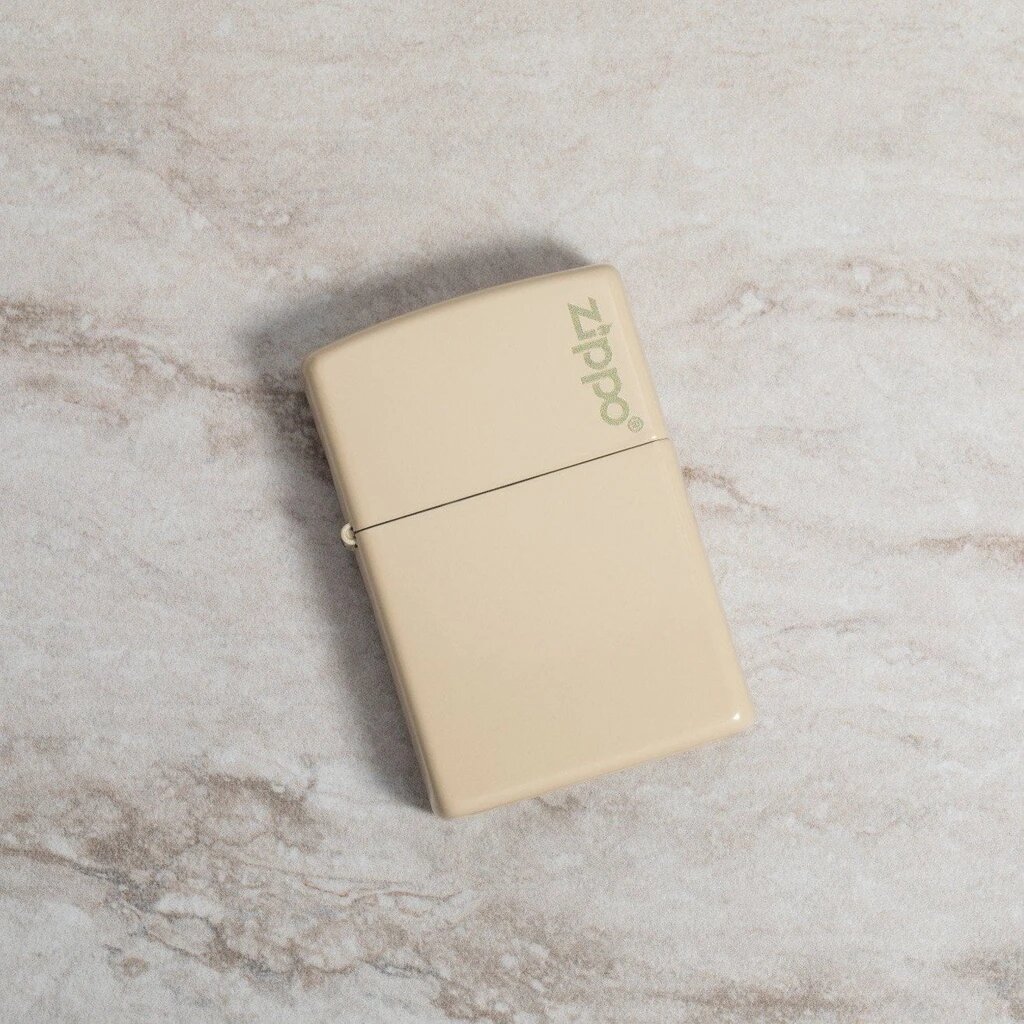 Zippo Classic Flat Sand Zippo Logo Lighter 49453Zl
