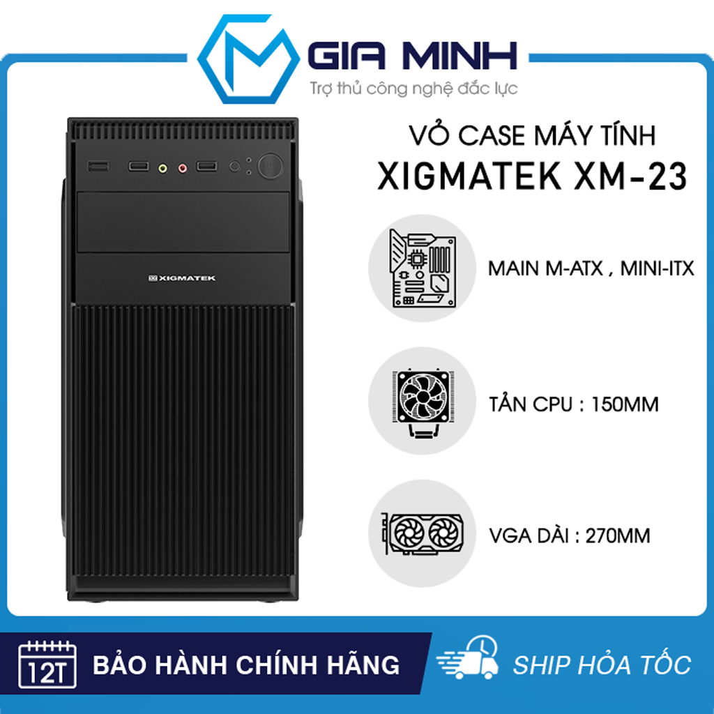 Vỏ Case Máy Tính Xigmatek XM-23 - Văn Phòng Size M-ATX