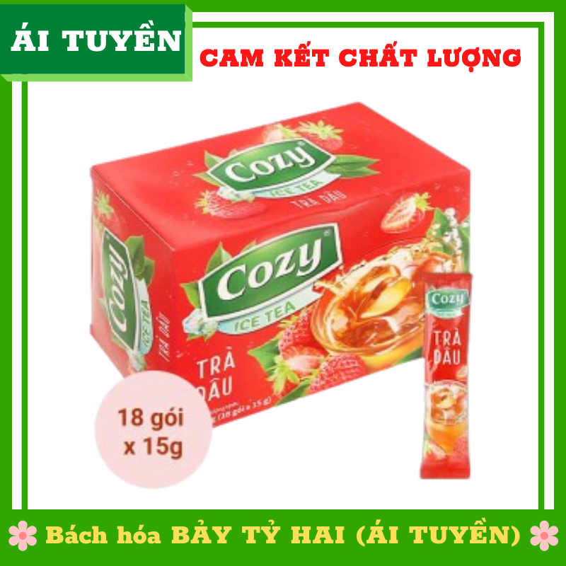 Trà cozy hòa tan vị dâu hộp 270g