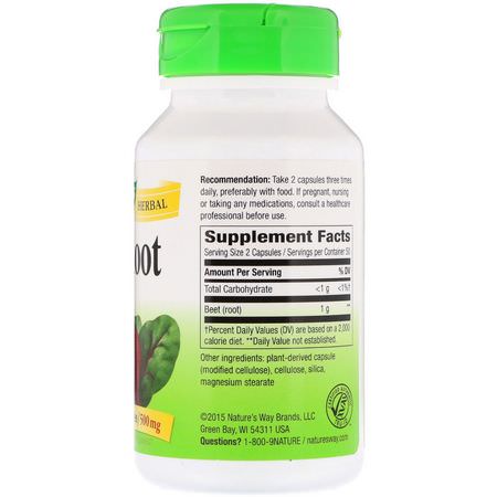 Nature's Way Beet Root 100 Vcaps