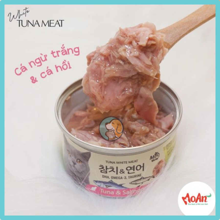 Pate MEOWOW cho mèo lon 80g - Thịt cá thật
