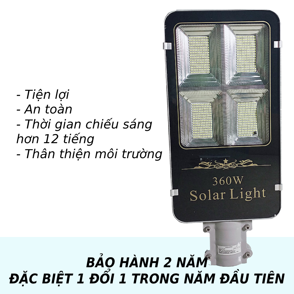 Đèn đường năng lượng mặt trời pin rời 200W