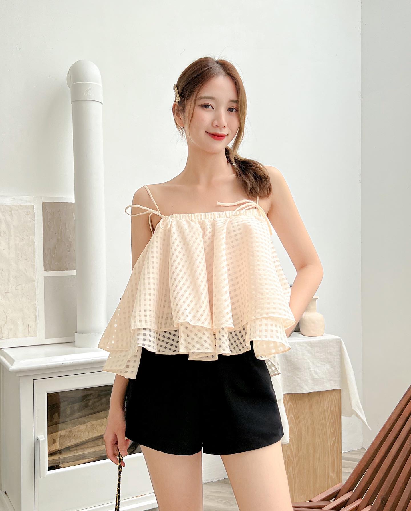 Áo NINA - Áo 2 dây form babydoll