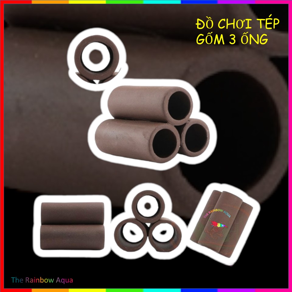 Đồ chơi Tép Cảnh, gốm trang trí hồ Tép, cá (nhiều loại)