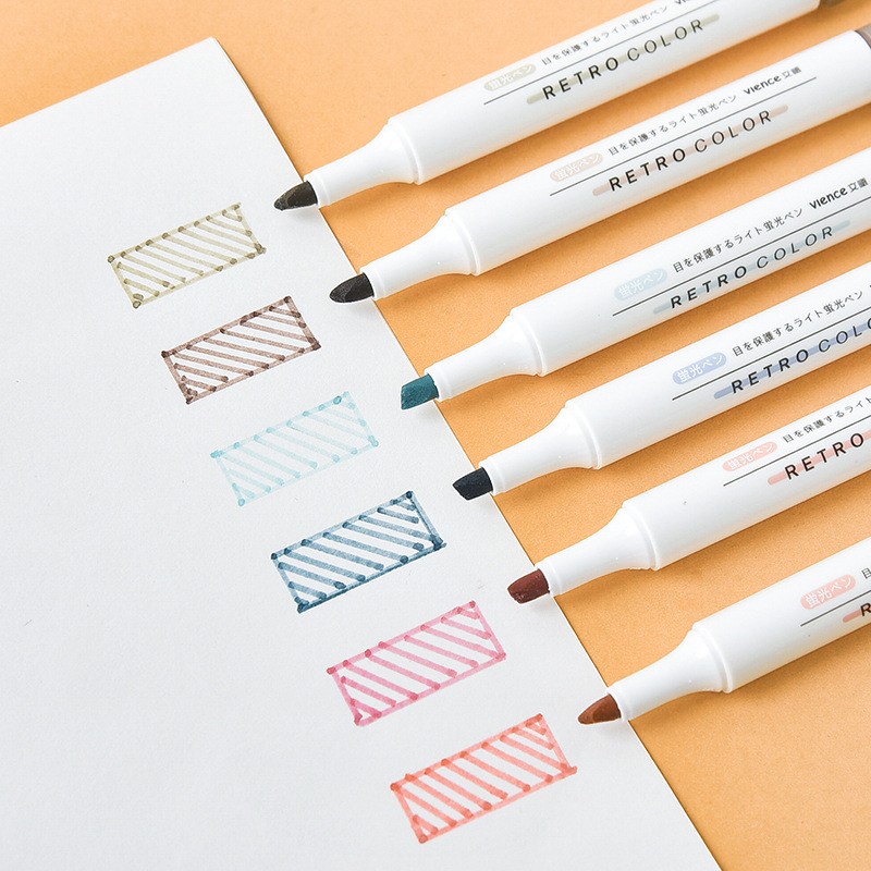 Bút đánh dấu 6 màu dạ quang đáng yêu