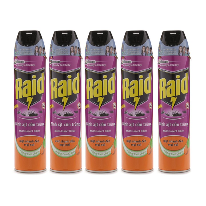 [HCM]Bình Xịt Côn Trùng Raid KHÔNG MÙI 600ml - Bình Xịt Muỗi, Xịt Gián