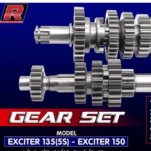 Bộ  5 số  TA RACING xe  ex135 5s / ex150 (1 COMBO)