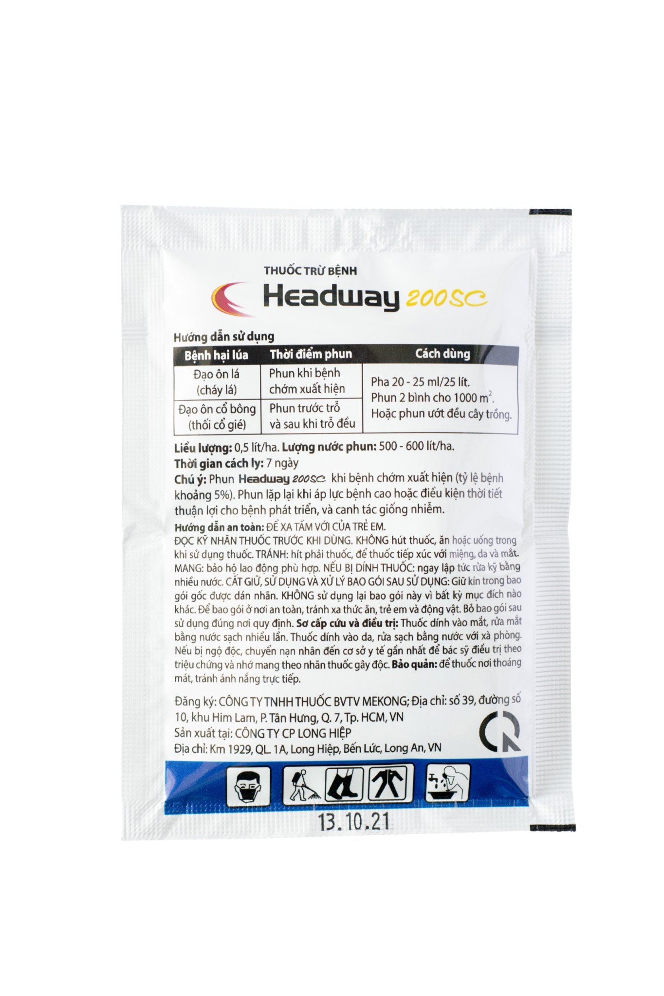 Thuốc trừ bệnh Đạo ôn lúa Heaway 200SC -30ml