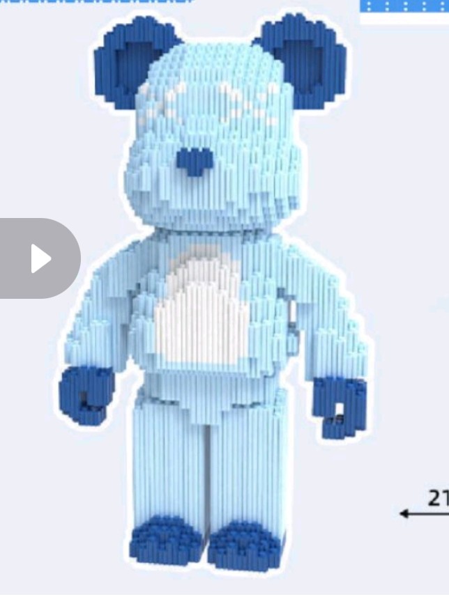 [55cm] Đồ Chơi Lego Lắp Ráp Mô Hình Gấu Bear Brick Cỡ Lớn 35cm, Lego BearBrick Nhiều Mẫu, Ghép Hình Tượng Gấu Bearbrick