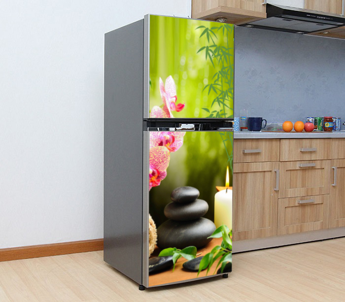 [HCM]Decal dán trang trí tủ lạnh-Spa