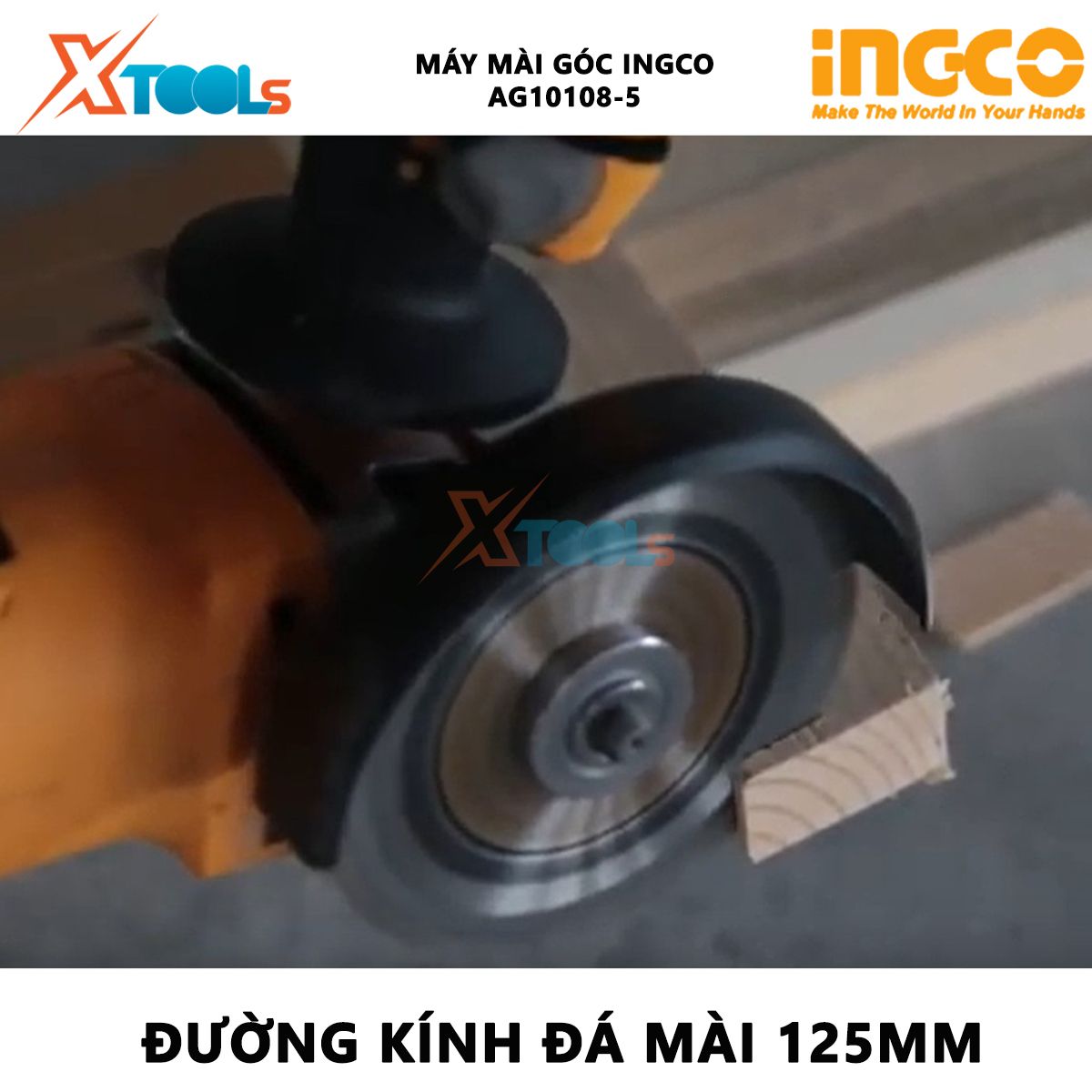 Máy mài góc INGCO AG10108-5 | máy mài góc chỉnh tốc Công suất: 1010W Sử dụng dòng điện: 220-240v_50/60Hz, dùng để mài/cắt kim loại
