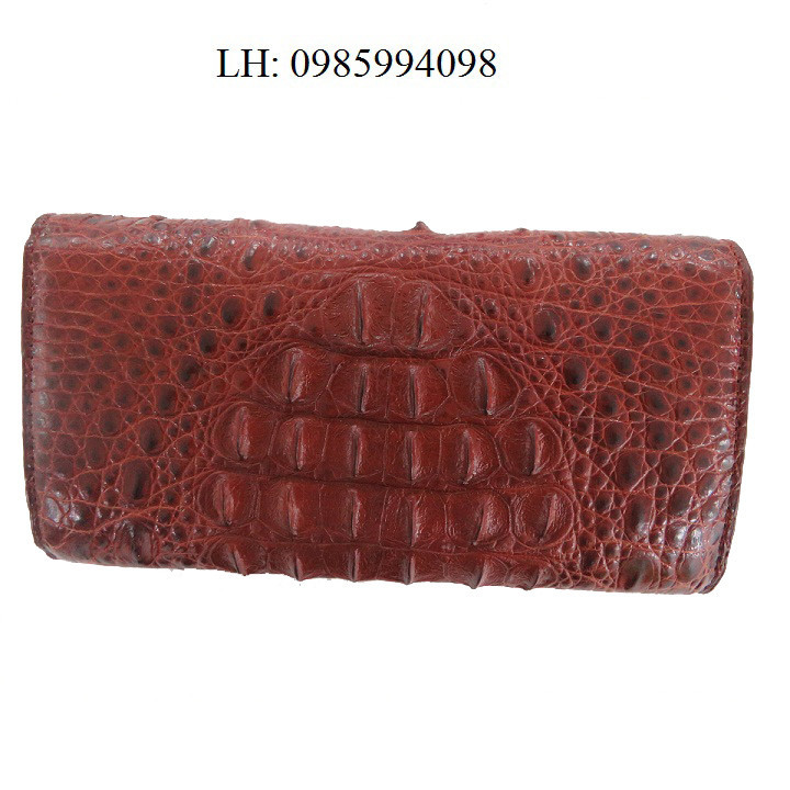 [HCM]Ví nữ da cá sấu 3 gấp Ruby Luxury RLS-VN