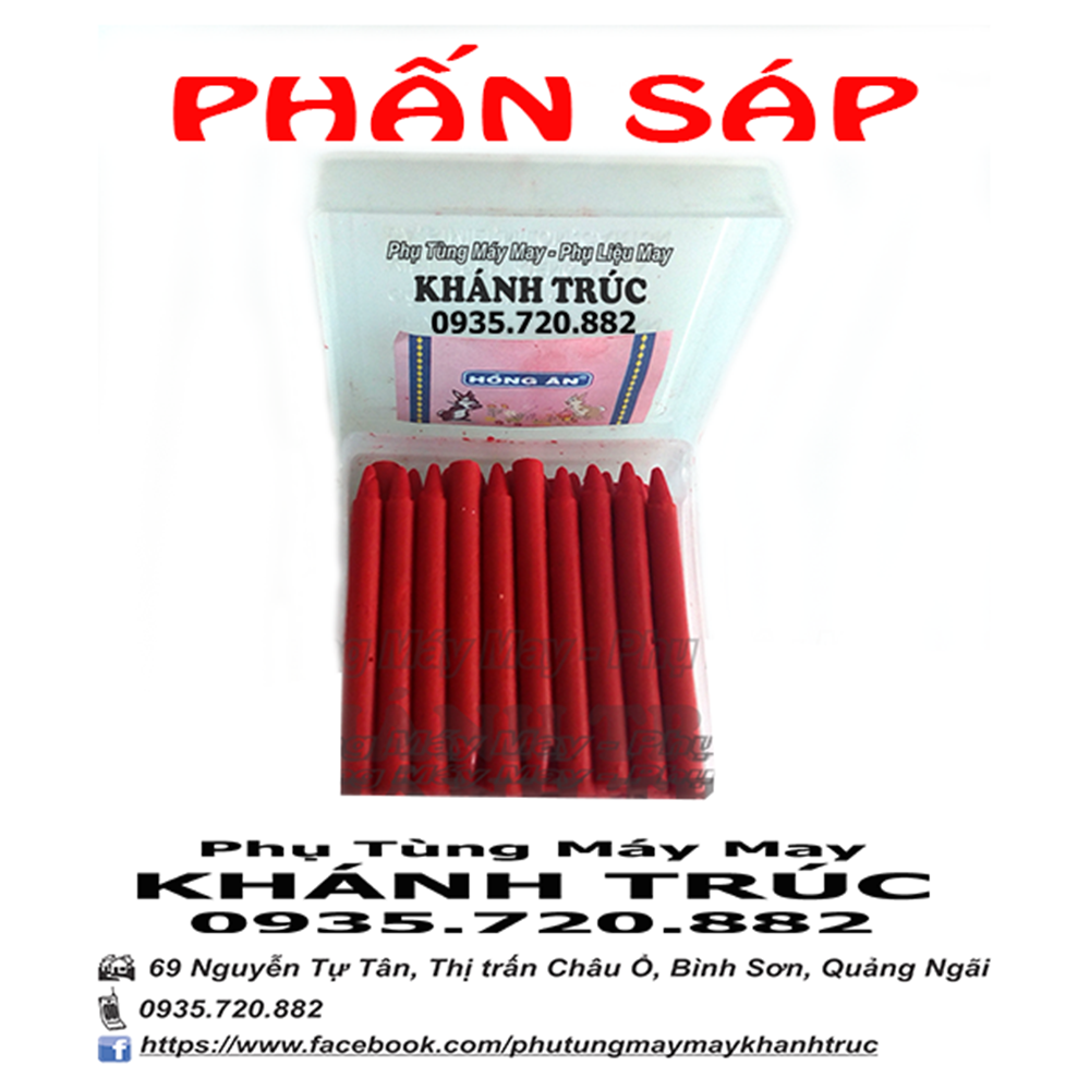 Phấn sáp Tráng + Đỏ máy may công nghiệp