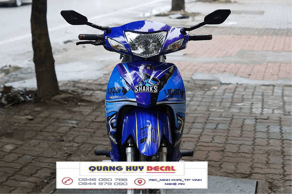 Tem trùm wave alpha cá mập xanh dương chế  đẹp  - Tem trùm wave alpha cá mập xanh dương chỉnh sửa thiết kế  -chế tem trùm wave alpha rẻ đẹp chất