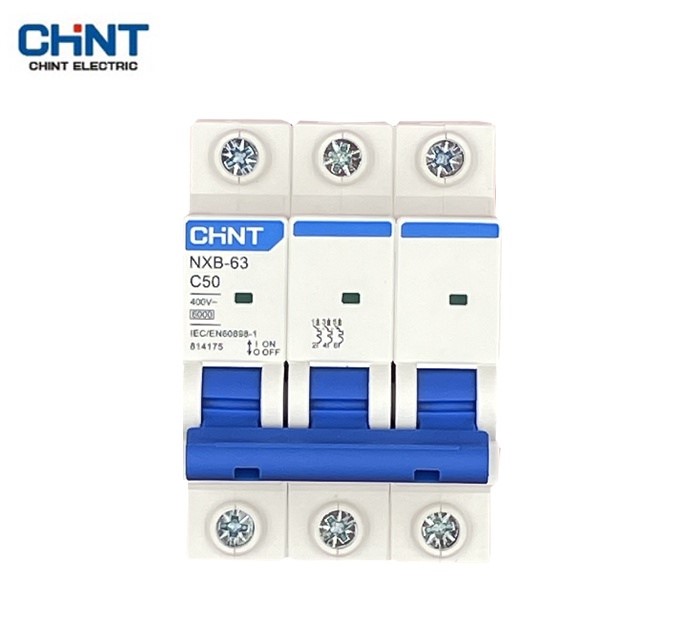 Aptomat chint 3pha nxb-63 6a,10a,16a,20a,25a,32a,40a,50a,63a dòng cắt 6ka hàng xuất khẩu