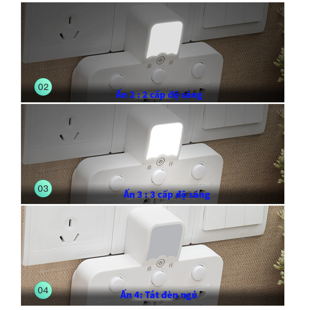 Smart power outlet - 2-pin power plug - Induction nightlight power socket - Multi-function usb power outlet - Heat-resistant electrical outlet with separate switch