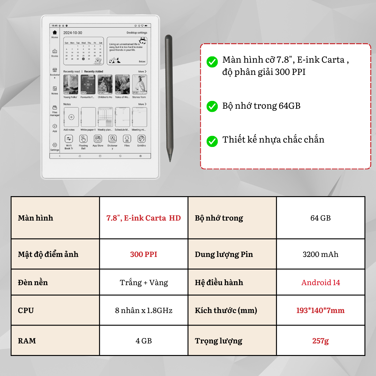 Máy đọc sách Meebook M8