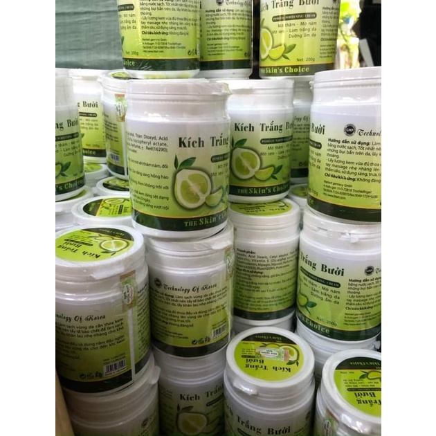 Kem Kích Trắng Body Bưởi 200g