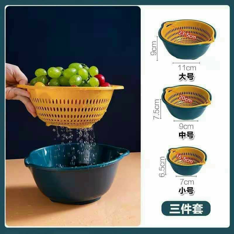 [GIÁ TỐT] SET 6 MÓN RỔ VÀ CHẬU NHÀ BẾP