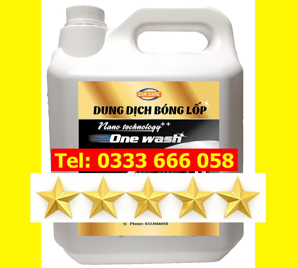 DUNG DỊCH BÓNG LỐP ONE WASH 5 LÍT (1:7)