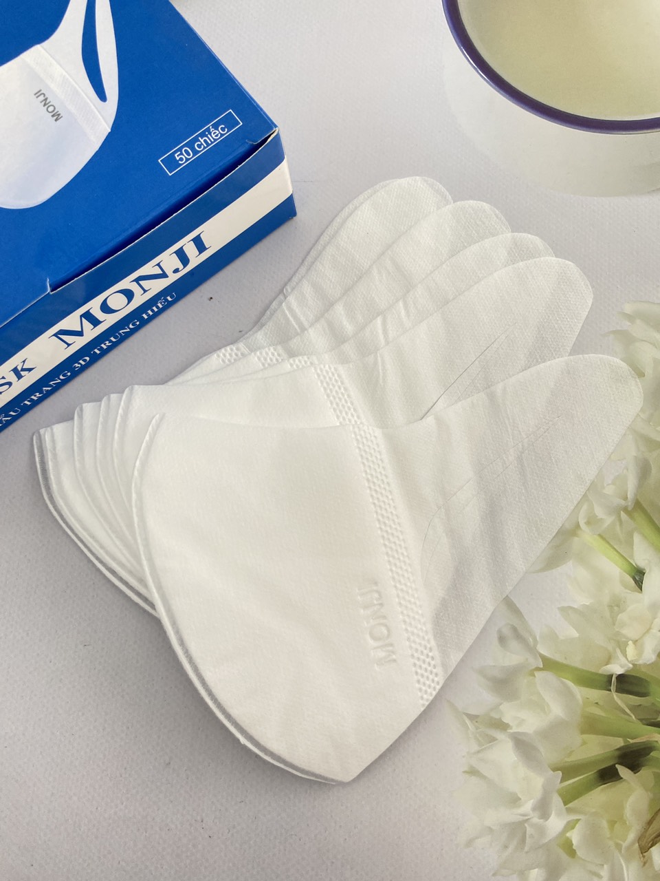 Khẩu trang 3D mask Monji Hộp 50 cái