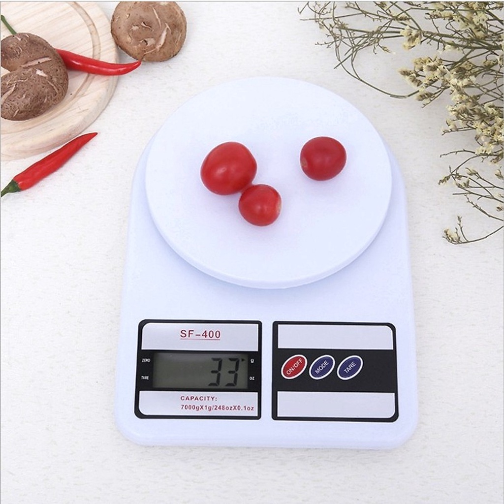 (BH 12T) [HCM] Cân tiểu ly điện tử, Cân điện tử Electronic Kitchen Scale SF400 10KG.
