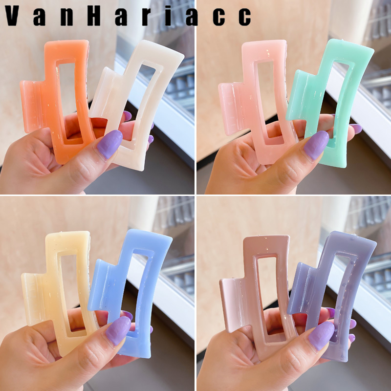 Acrylic Rectangular Hair Clips