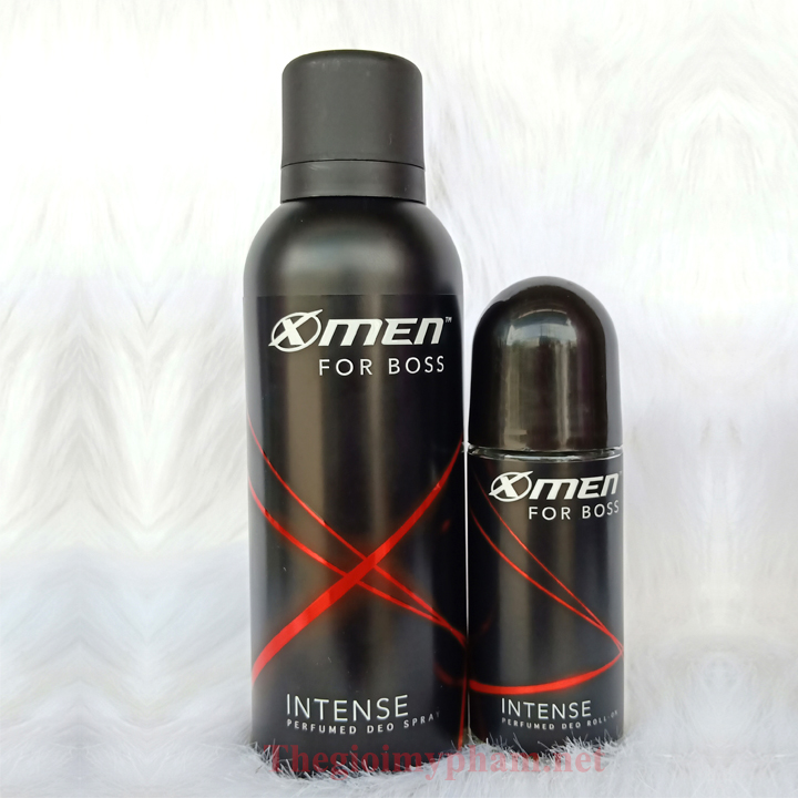 Combo Lăn 50ml + Xịt 150ml Xmen For Boss Intense