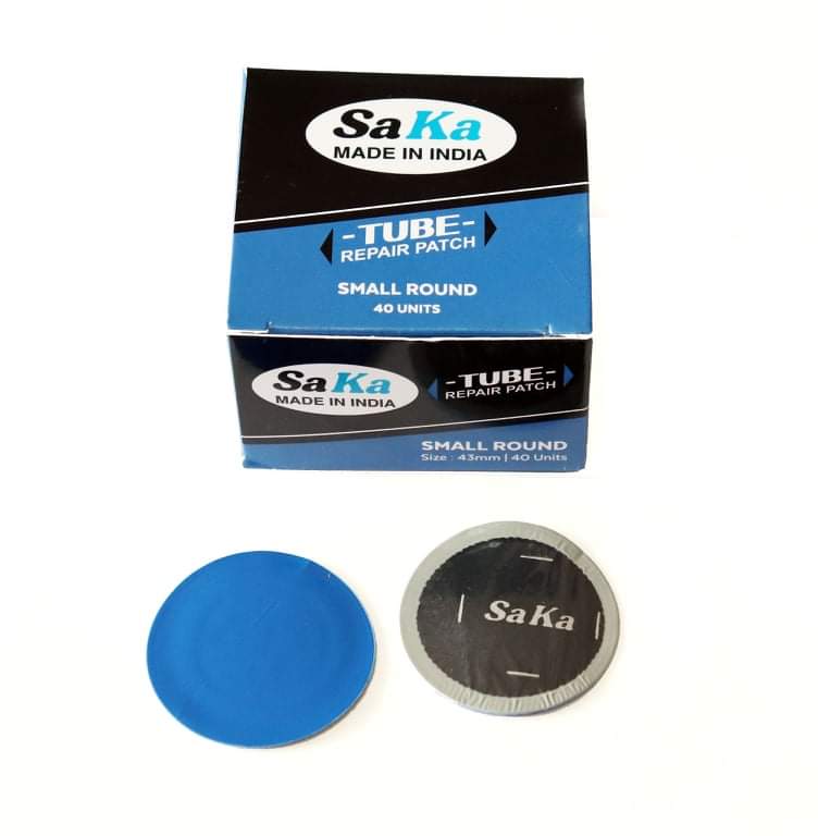 Miếng Vá Săm Lốp Xe Máy Ô Tô SAKA Small Round 43mm ( Hộp 40 miếng )