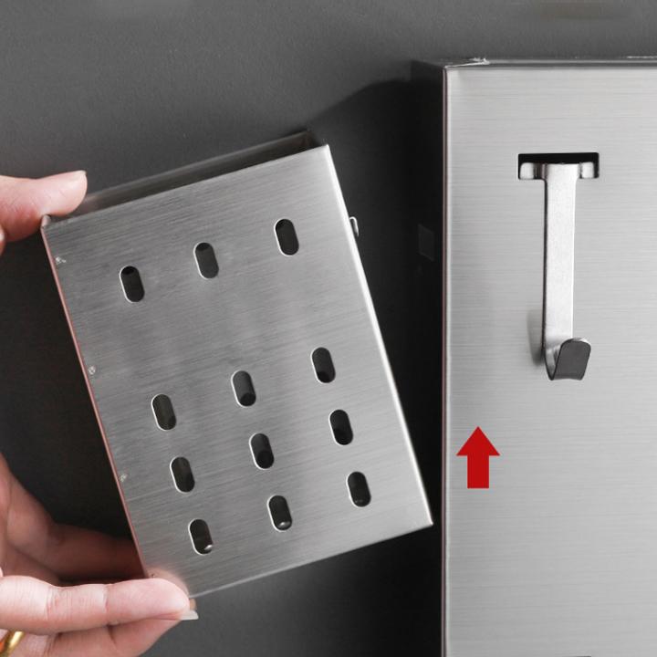 Kệ để dao, đũa dán tường inox 304 không zỉ