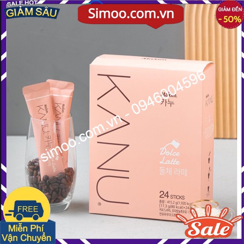 SẢN PHẨM CHÍNH HÃNG [MAXIM] CÀ PHÊ KANU DOLCE LATTE - [맥심 카누] 카누 돌체라떼