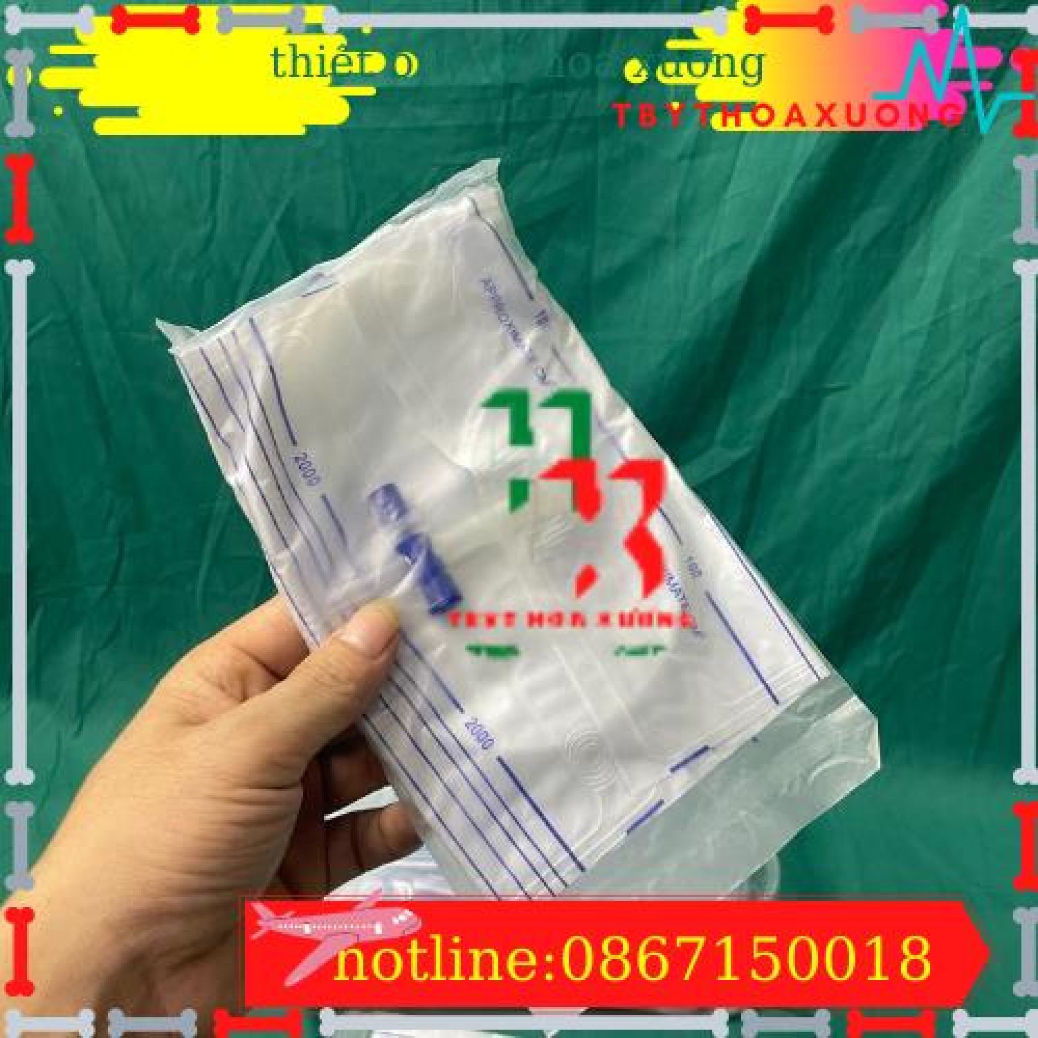 10 Túi Đựng Nước Tiểu Van Ngang