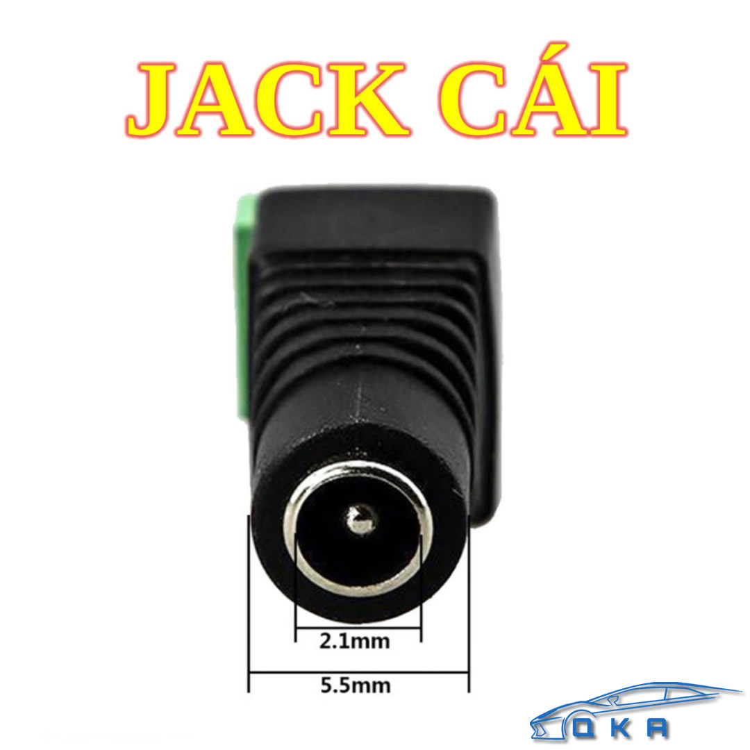 Jack nguồn DC đực và Jack DC cái 5.5x2.1mm