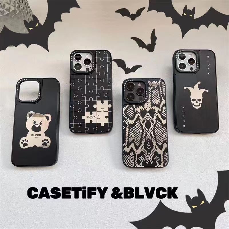 CASETiFY x BLVCK Motif Case for iPhone 15 Pro Max / iPhone 14 Pro Max / iPhone 13 Pro Max / iPhone 12 Pro Max / iPhone 11/12/13/14 Pro Phone Case Protective Cover