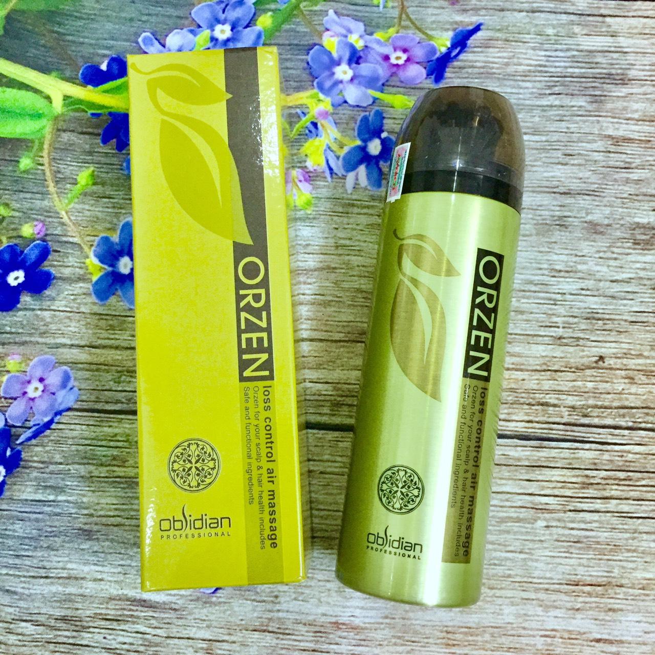 Dầu gội và Massage kích thích mọc tóc Orzen Obsidian