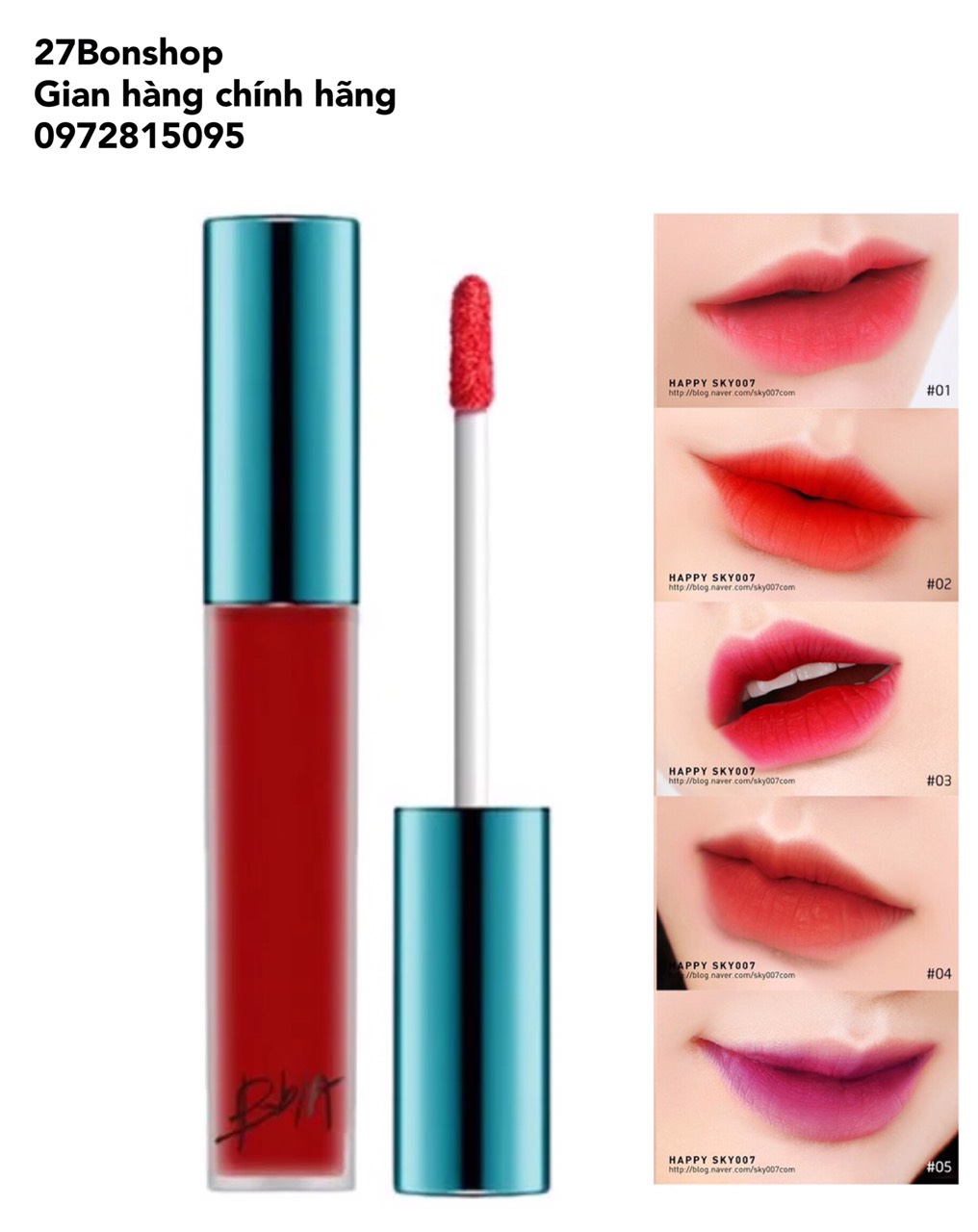Son Kem Lì Bbia Last Velvet Lip Tint Version 1